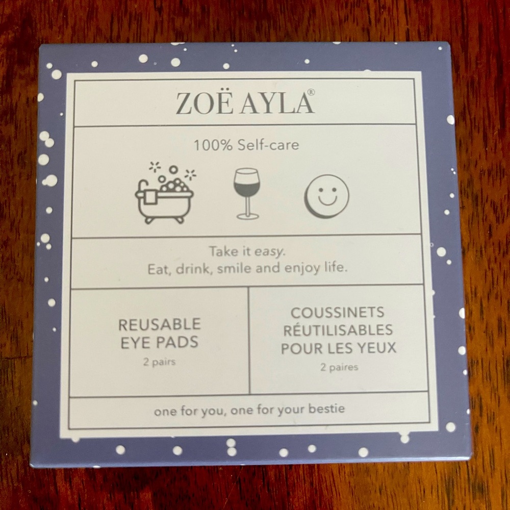 Zoe Ayla Reusable Eye Pads- 2 pairs